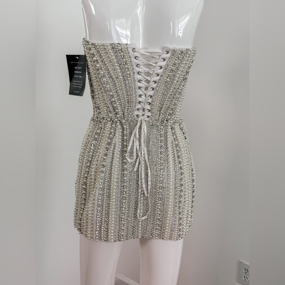 Retrofete Esmeray Strapless Embellished Dress Size S $1598 - Picture 10 of 16